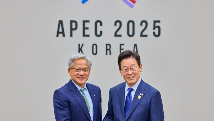 李대통령, 젠슨 황 접견… “韓, 아태지역 AI 허브로”