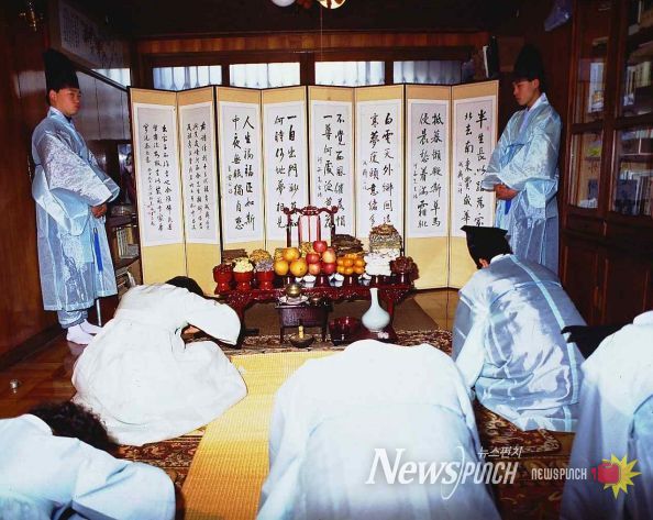 설날 차례, *사진 제공: 국립민속박물관