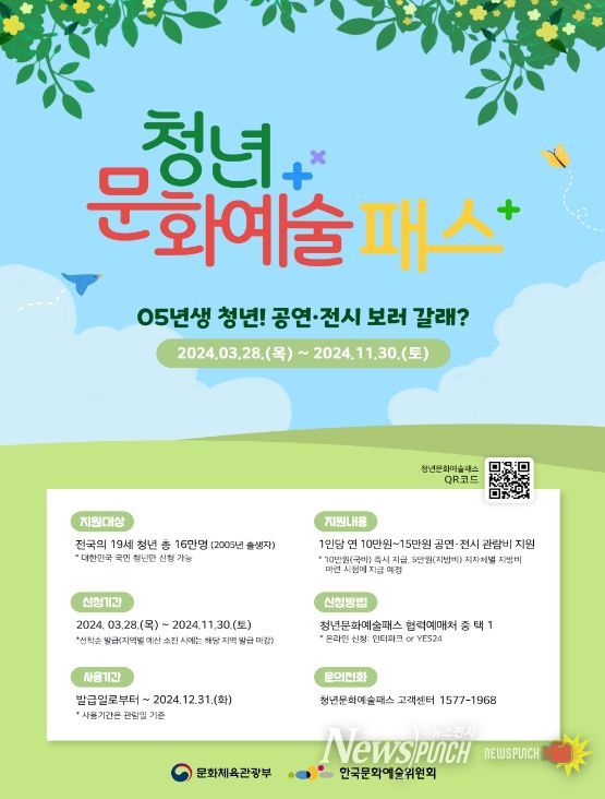 청년 문화예술패스 포스터
