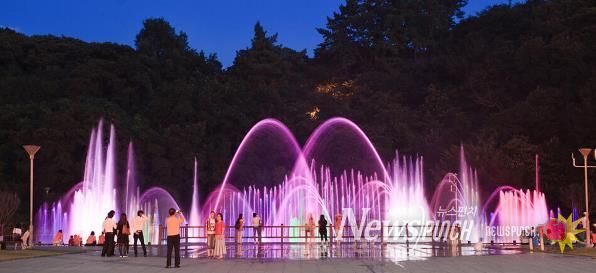 오동도 음악분수, 10일부터 운영 재개