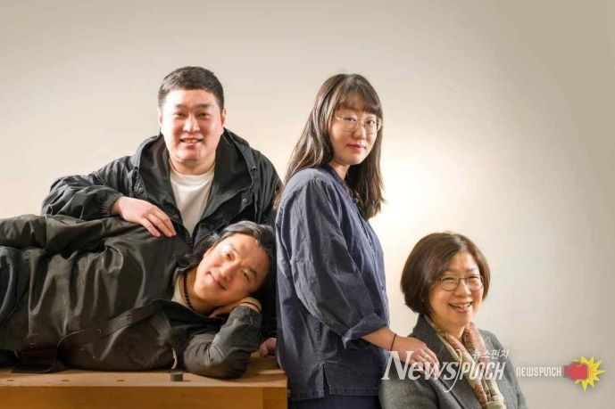 (왼쪽 위부터 시계방향으로) 화각장 이종문 이수자, 단청장 안유진 이수자, 매듭장 박선희 이수자, 소목장 윤순일 이수자