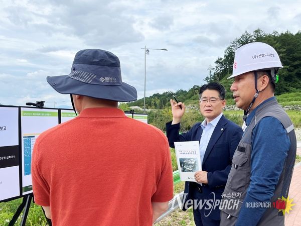 함양군 조여문 부군수, 신관지구 투자유치 예정지 등 주요 사업장 방문