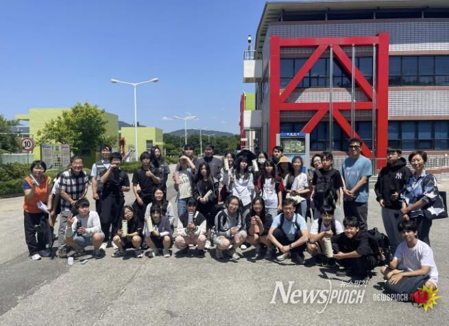 '상주시 화동중학교 하수처리시설 현장 견학 실시'