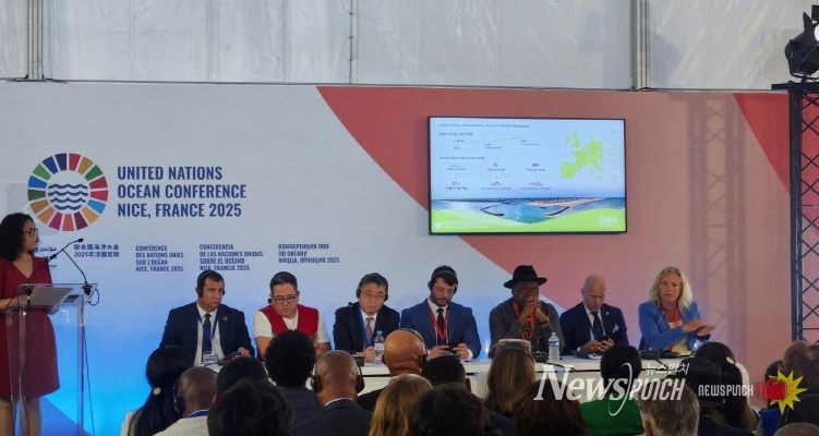 7일 프랑스 니스시 개최 연안회복 연합체 출범식에 참석 중인 장상길 포항시 부시장.