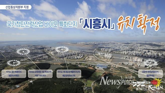 '시흥시, 국가첨단전략산업 바이오 특화단지 유치확정' 홍보 사진
