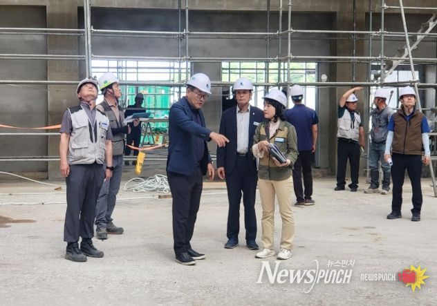 함양군 백삼종 부군수, 건축 대형 공사장 현장 점검 실시