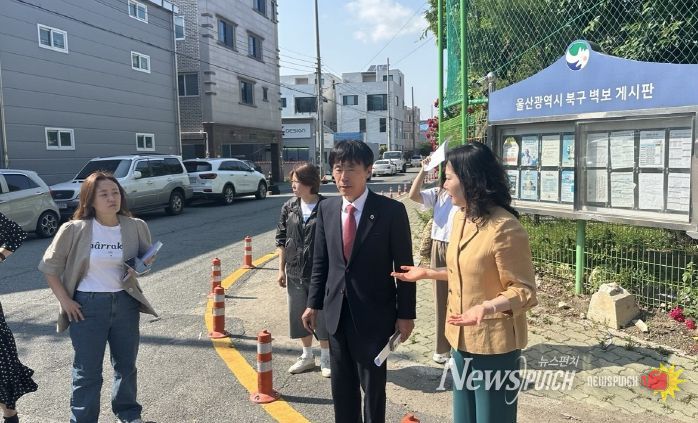 백현조 위원장 진장중학교 학부모 간담회 현장