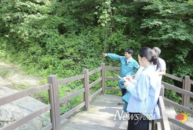 의왕도시공사 노성화 사장, 재해 우려시설 점검 지휘...