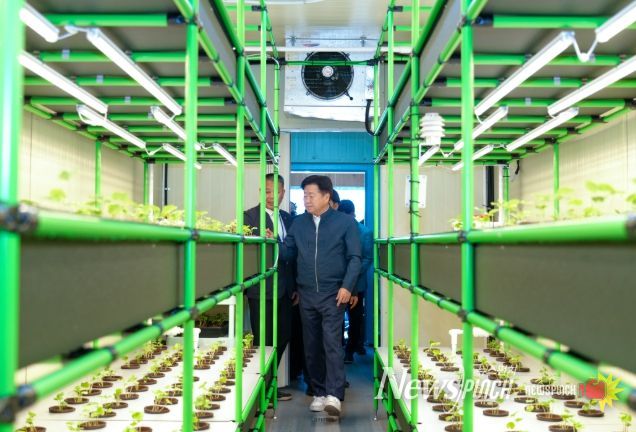 컨테이너 식물공장 현장 방문