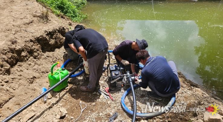 강릉시, 폭염에 대응해 농업용수 확보에 총력