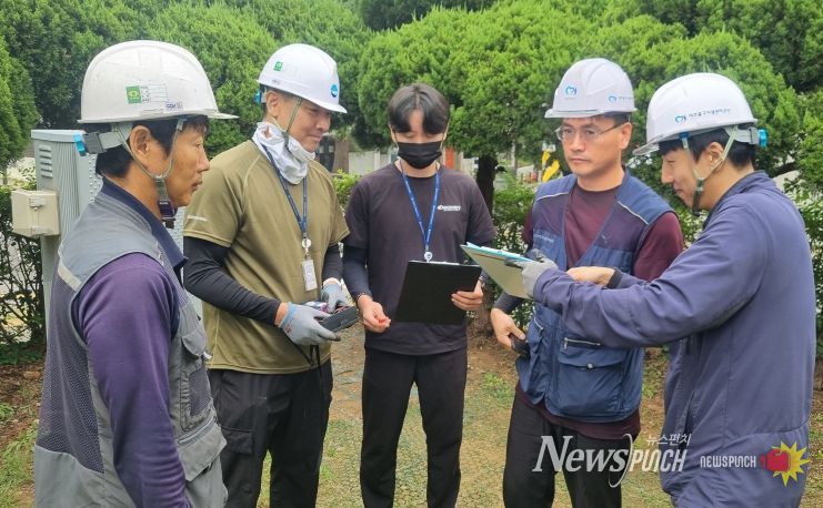 미추홀구시설관리공단, 추석 연휴 대비 ‘공원 조명 안전 점검’