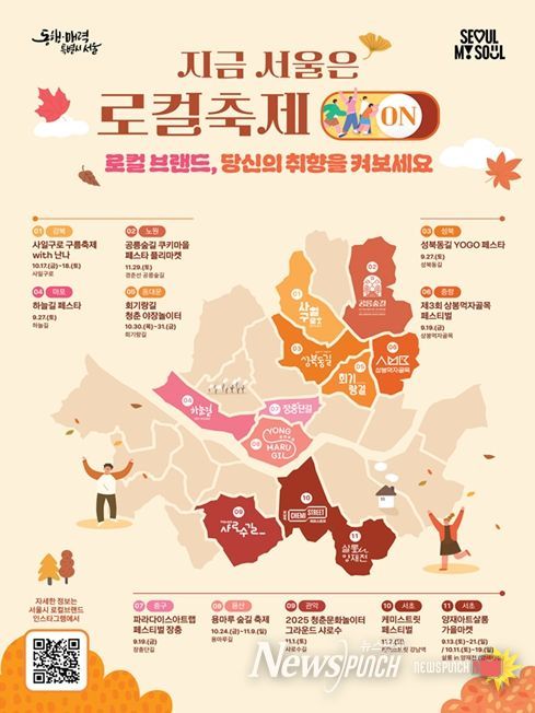 2025년 하반기 로컬브랜드 축제 통합 포스터