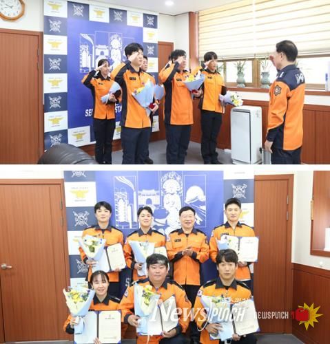 서산소방서, ‘생명 구한 영웅들’ 하트·트라우마 세이버 수여