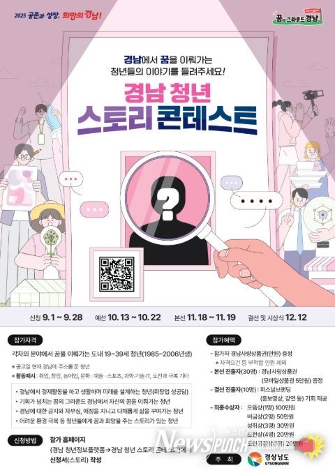 ‘제1회 경남 청년 스토리 콘테스트’ 포스터