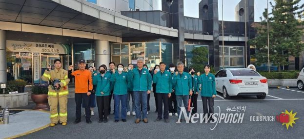 서천군 장항읍, 장항119안전센터와 무각본 합동소방훈련