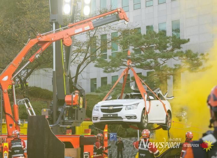 강북구가 지난 24일 실시한 ‘2025 재난대응 안전한국훈련’ 전경