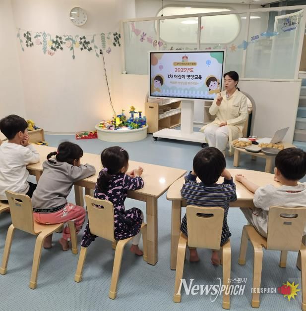 관악구 영유아 대상 식생활 교육 운영 모습