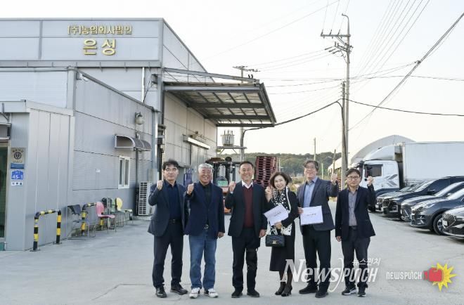 이충우 여주시장, 농업회사법인 은성 기업체 현장 방문