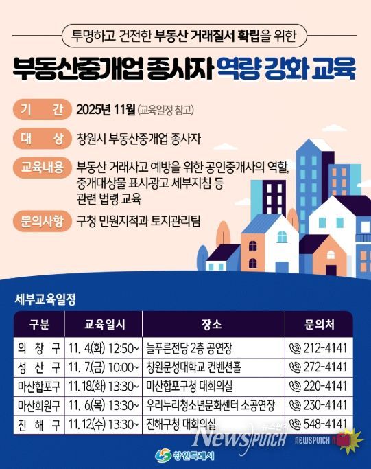 창원특례시, 부동산 거래사고 예방 교육 실시