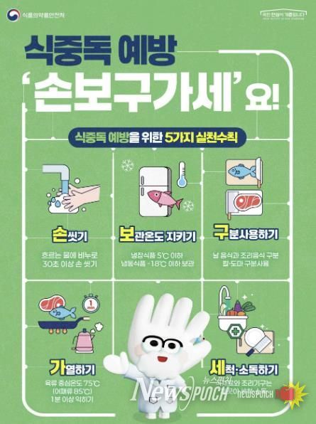 고양시 일산서구, 가을철 식중독 예방수칙 ‘손보구가세’안내