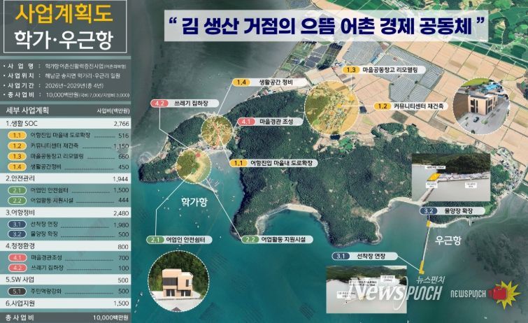 학가항 우근항 사업계획평면도