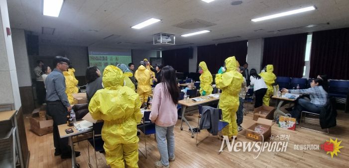 제천시보건소, 생물테러 대비·대응 소규모 훈련 실시