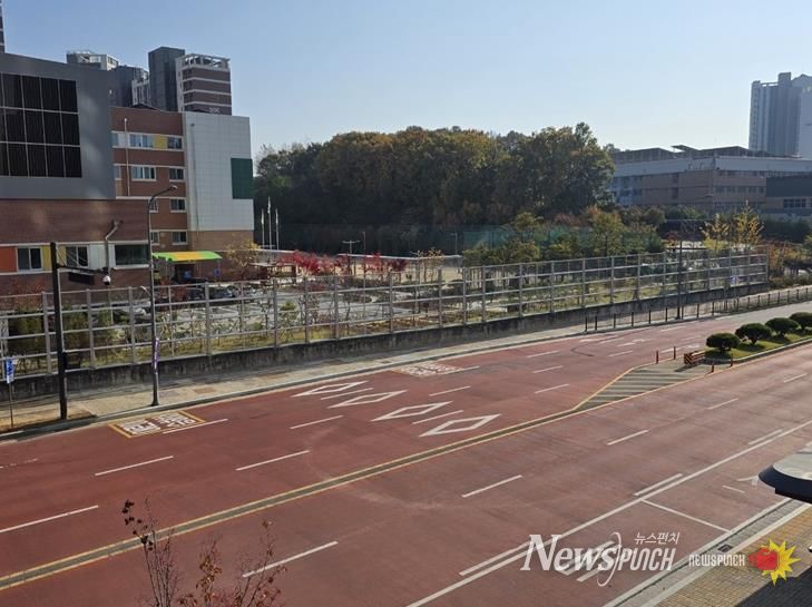 파주시, 운정해오름초 앞 어린이 승하차구역 설치 완료