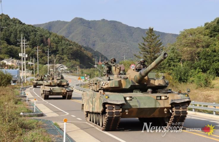 육군 제7기동군단, 대규모 기계화부대 실기동훈련 실시