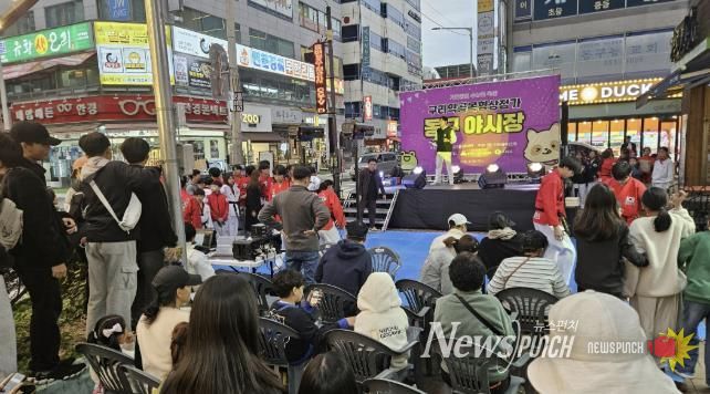 동구·와구리 야시장 현장 사진(좌: 동구야시장, 우:와구리야시장)