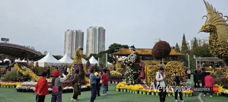 익산 천만송이 국화축제, 연장 전시까지 큰 호응