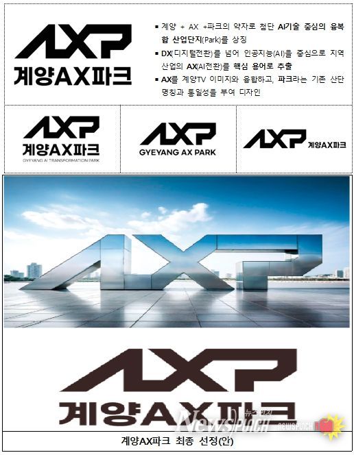 인천의 AI융복합산업 중심 첨단산단 조성을 위한 상징 브랜드 선정