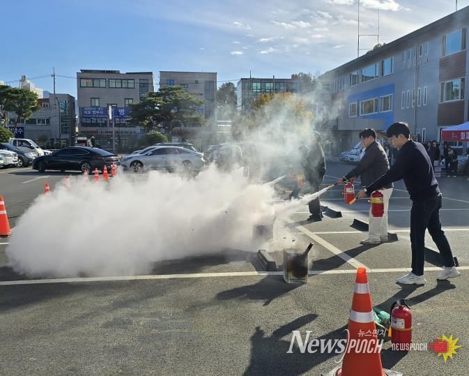 상주시, 2025년 시청사 직장소방훈련 실시