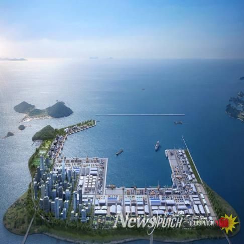 군산시새만금기본계획현안반영위해뛴다(군산새만금신항조감도).