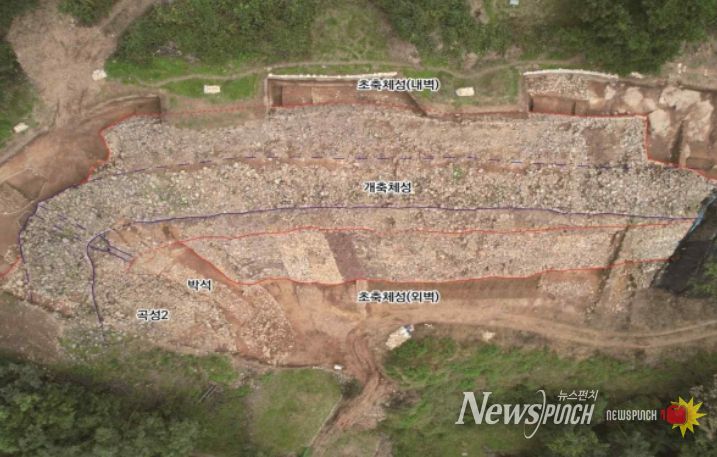 대구 팔거산성 3차 발굴조사 대상구역 전경(직상방)