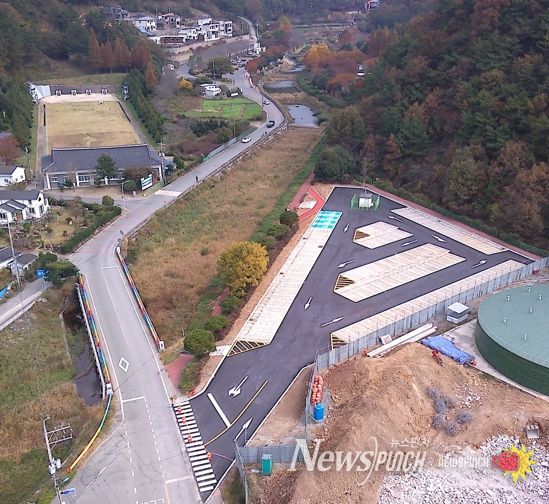 용강 통합배수지 공공주차장 조성 공사 준공