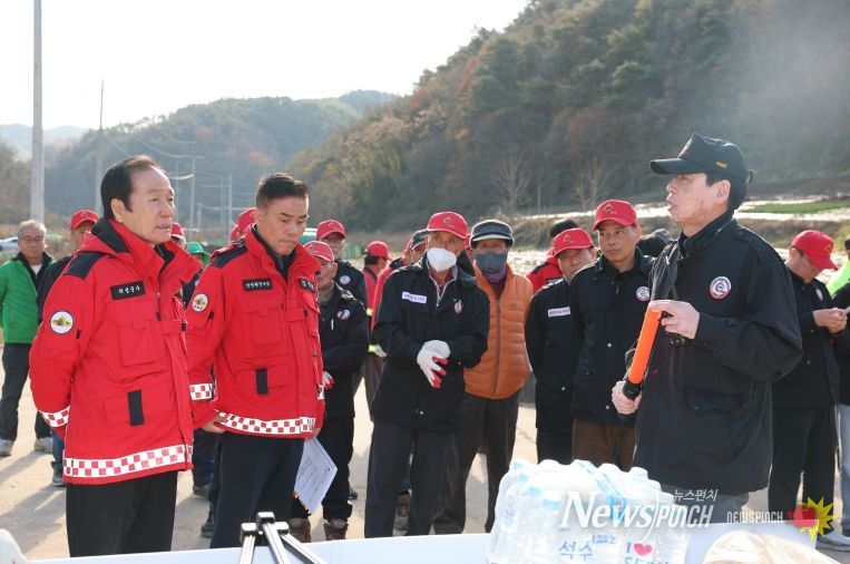 의성군, 18개 전 읍·면 대상 산불 모의진화훈련 실시