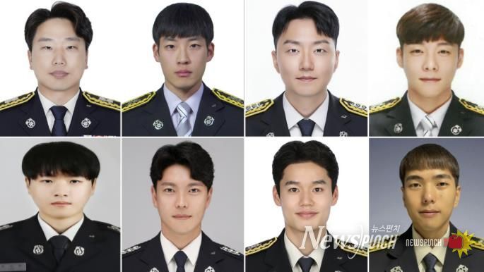 소방경 성국경, 소방장 김예준, 윤성준, 소방교 박원기, 소방교 이상현, 정석렬, 소방사 고현수, 윤도영