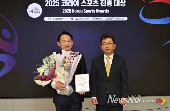 인천 동구청장, ‘2025코리아 스포츠 진흥대상’리더 부문 수상