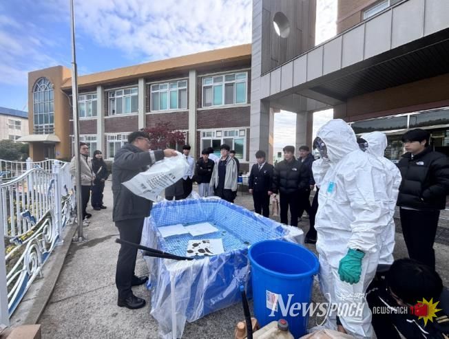 완도해경, 완도수고 학생들 대상 바다사랑 해양환경 교실 운영