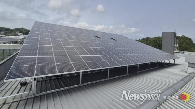 2025년 신재생에너지 융복합지원사업으로 송산면에 설치된 태양광 발전설비