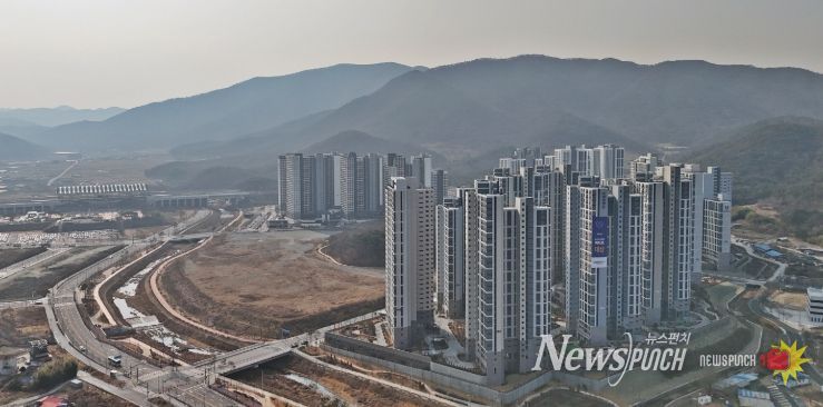 KTX 경주역 일대 역세권 지구 전경 및 사업 조감도