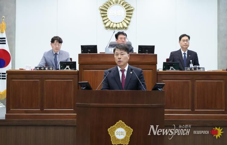 오용만 칠곡군의원, 5분 자유발언, 북삼국민체육센터 주변 주차난 해소 및 북삼읍 공영주차장 확충 요청