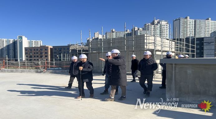 여주도시공사, 오학동 문화복지센터 건립공사 현장 동절기 대비 화재예방 및 안전관리 점검 실시