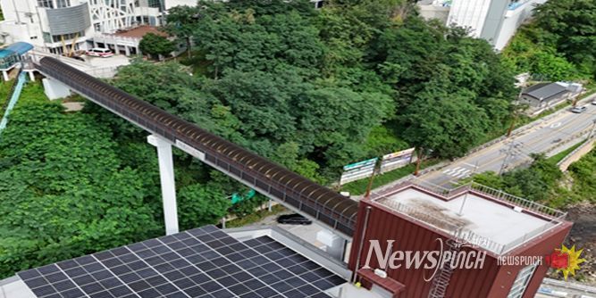 고한 복합문화센터 보행교 디자인루프 설치공사 조감도
