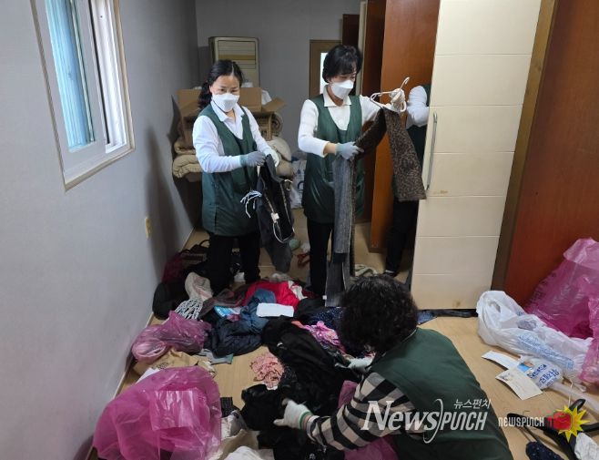 수료생, 취약계층 4가정 대상 정리수납 봉사활동