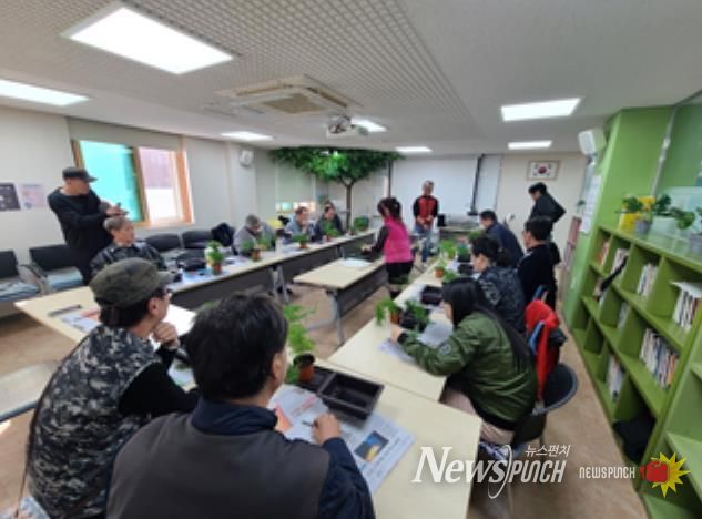 서울강북지역자활센터 디딤돌사업단의 프로그램이 진행되고 있다