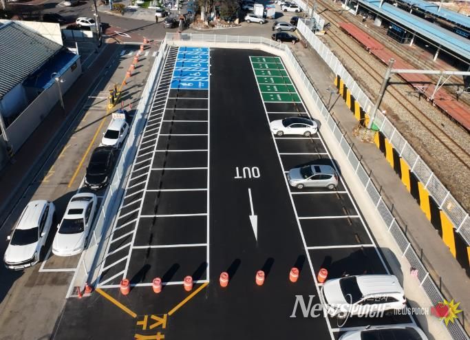 주차장확장준공(드론촬영).