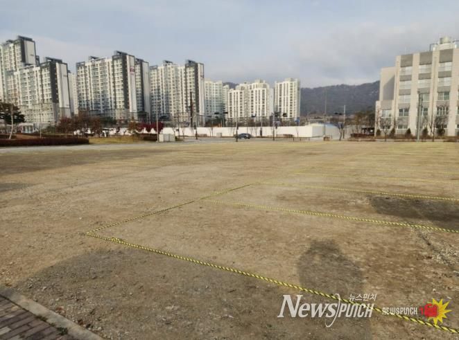 내포신도시 협약주차장 조성 현장