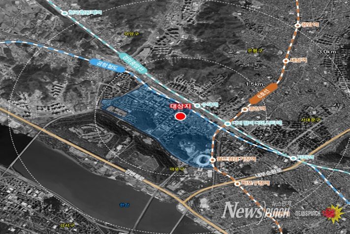 위치도(마포구 상암동 1610-1번지)