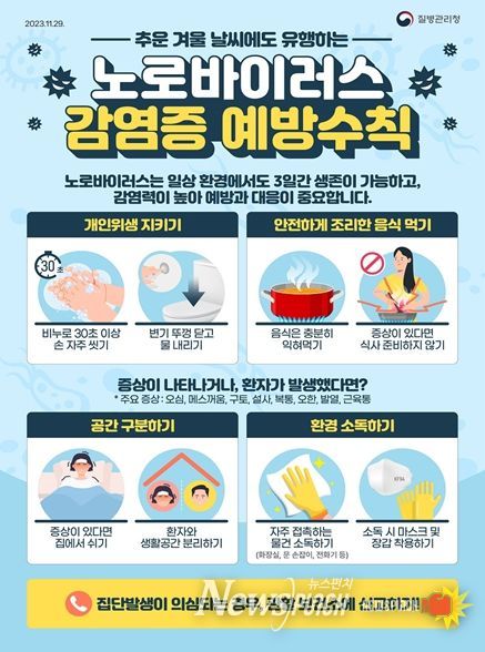 노로바이러스 감염증 예방 수칙